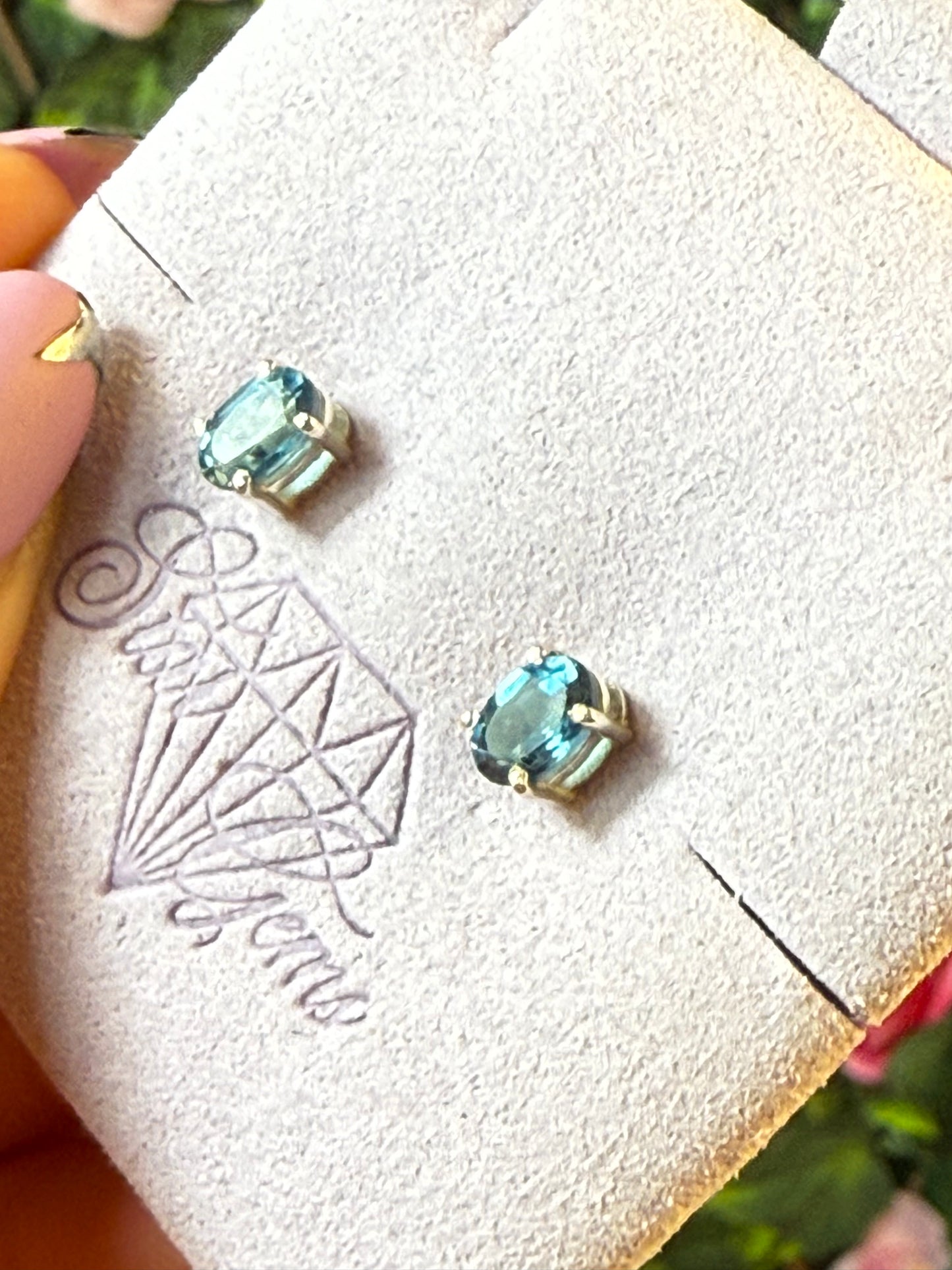 London Blue Topaz 925 Sterling Silver Earrings Stud