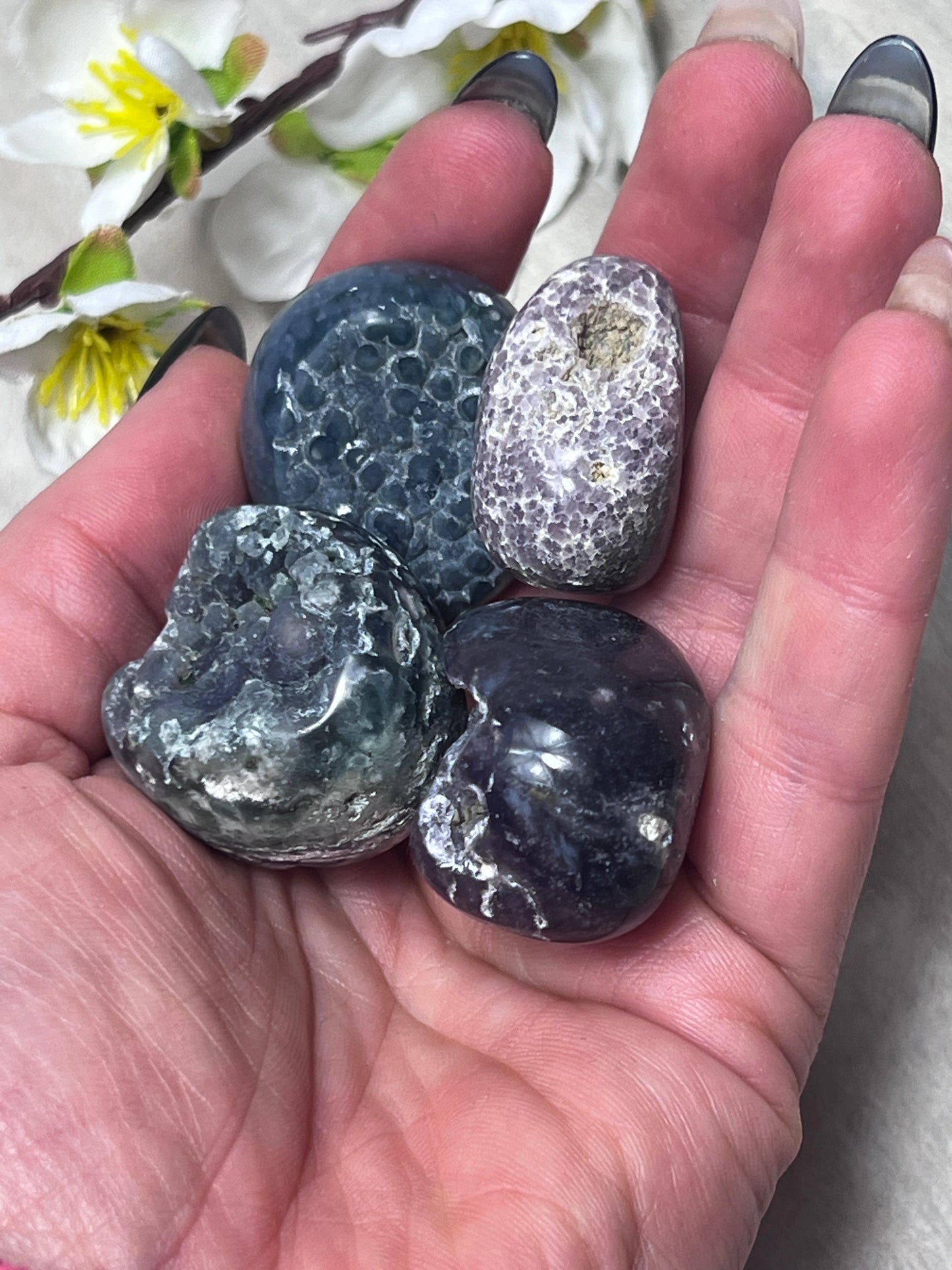 Grape Chalcedony Tumble Tumblestone