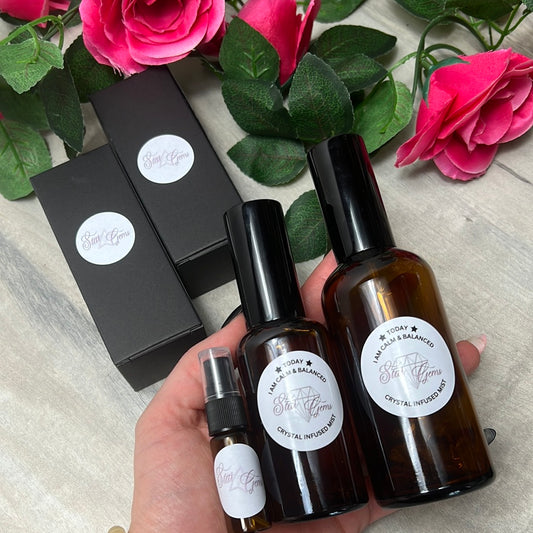 Star Therap-ease - TODAY I am Calm and Balanced - Natural Crystal Infused Mist - Chakra Spray