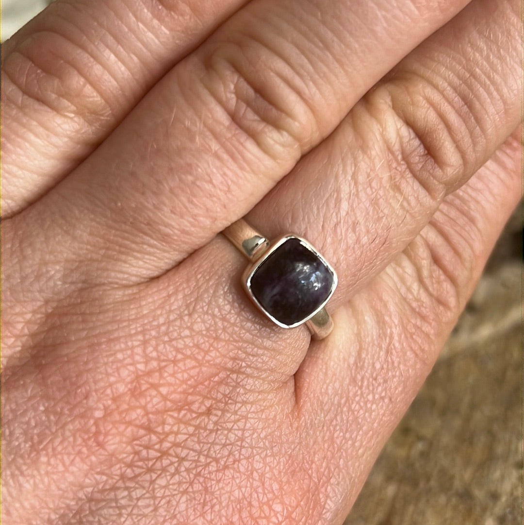 Kammererite 925 Sterling Silver Ring - N 1/2 - O