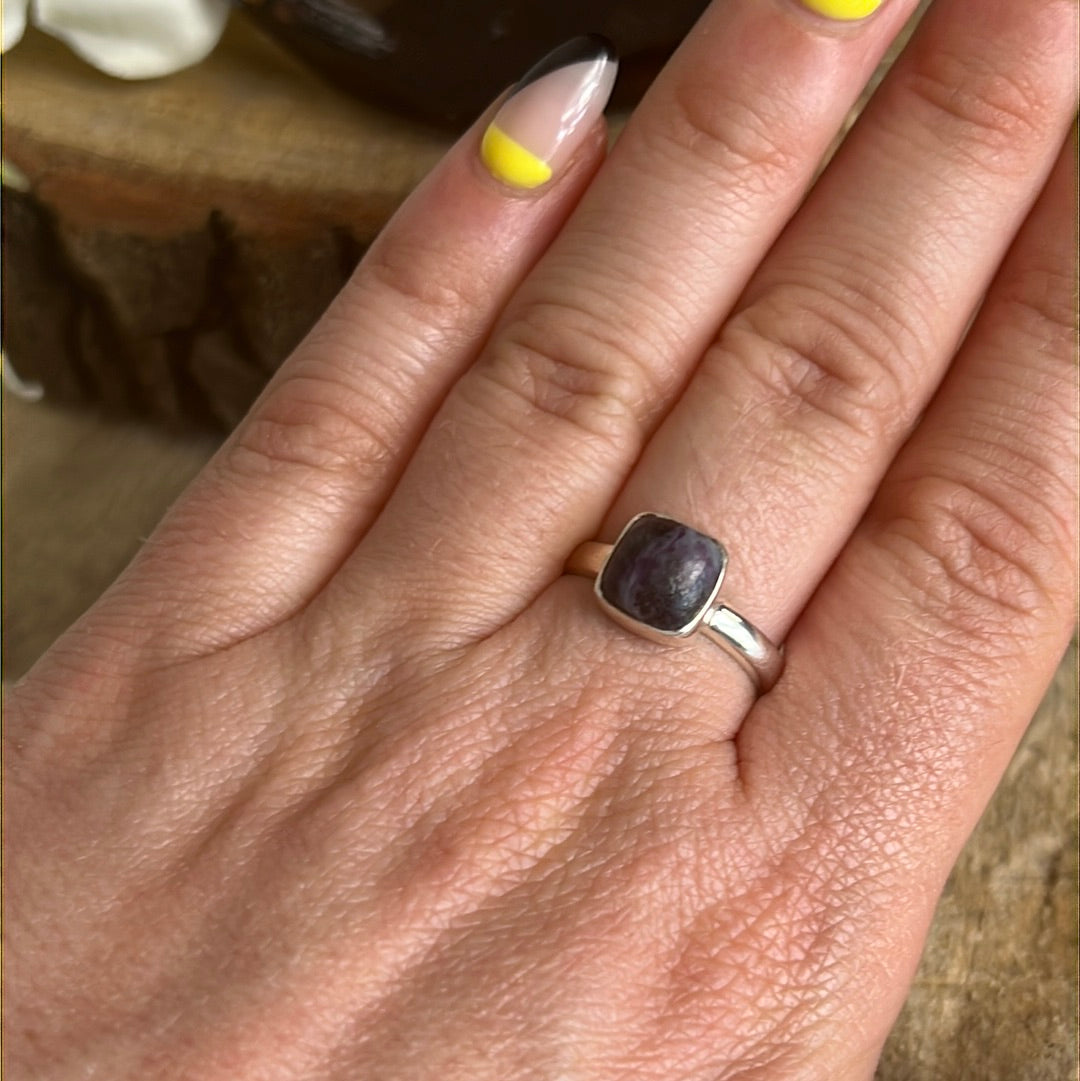 Kammererite 925 Sterling Silver Ring - N 1/2 - O