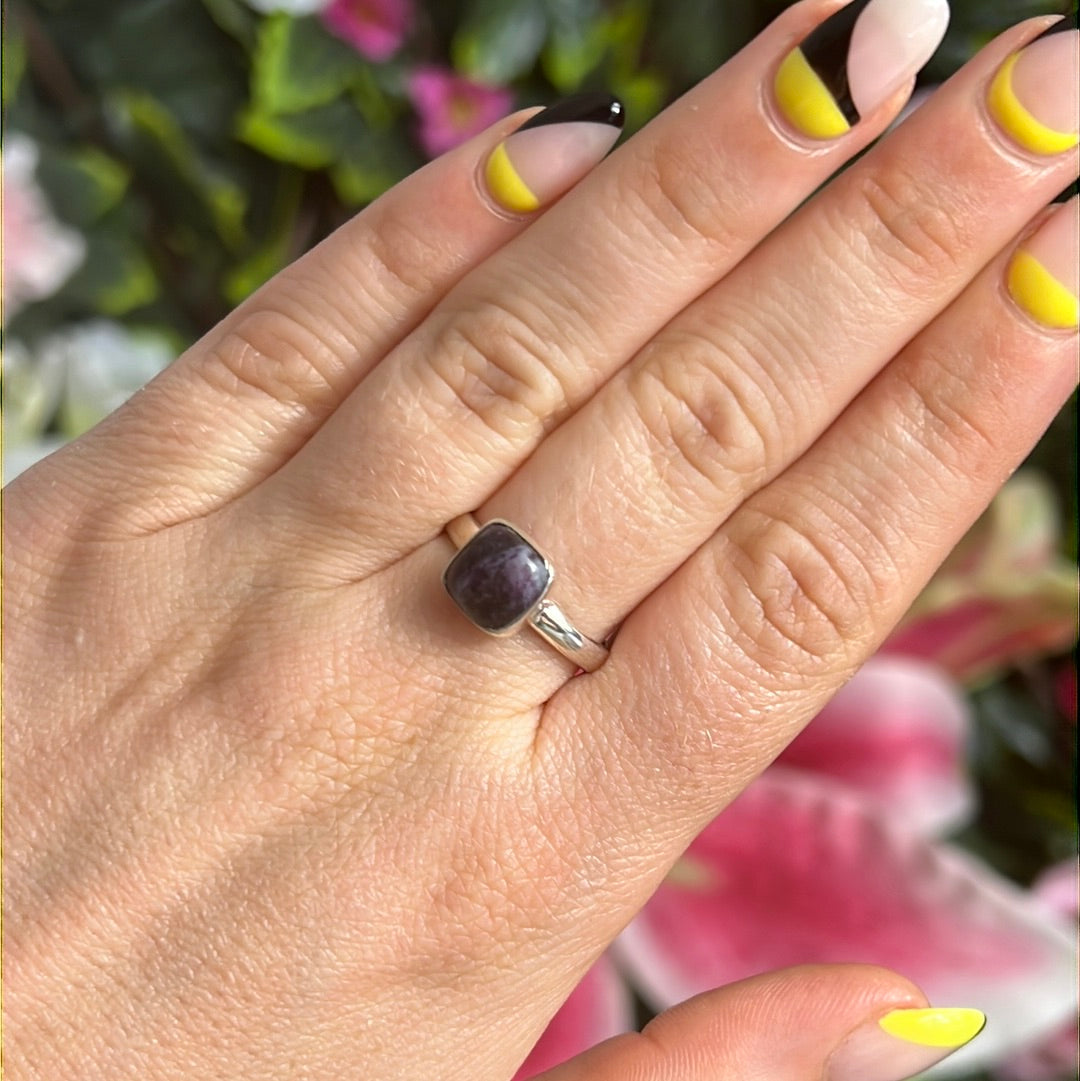 Kammererite 925 Sterling Silver Ring - N 1/2 - O