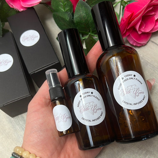 Star Therap-ease - TODAY Good Vibes Only Please - Natural Crystal Infused Mist - Florida Water Spray