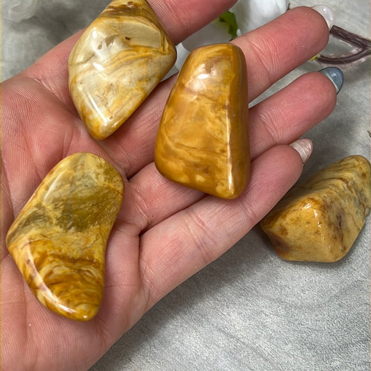 Large Yellow Jasper Tumble Tumblestone