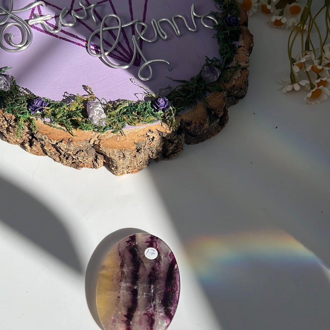 Large Fluorite Purple Palm