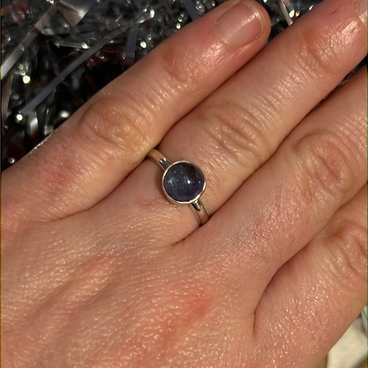 Tanzanite 925 Ring -  Size M