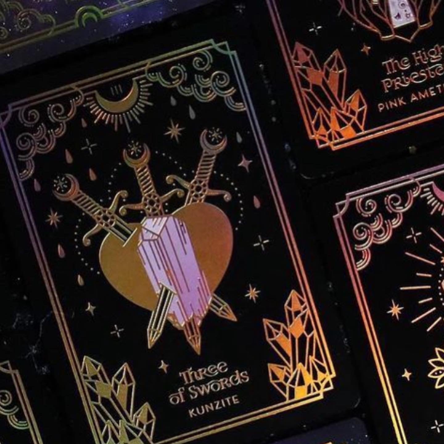 SILVER Crystalstruck Tarot Card Deck - By Moonstruck Crystals