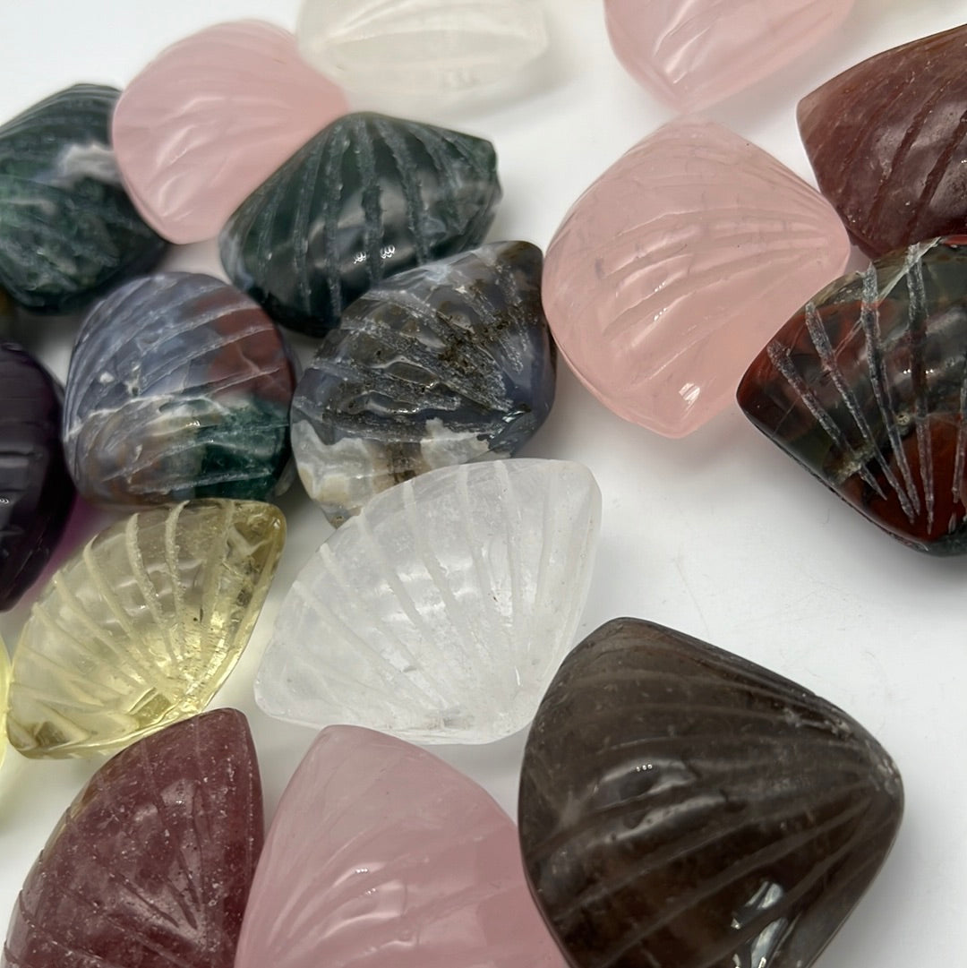 Handmade Crystal Shell ( water safe )