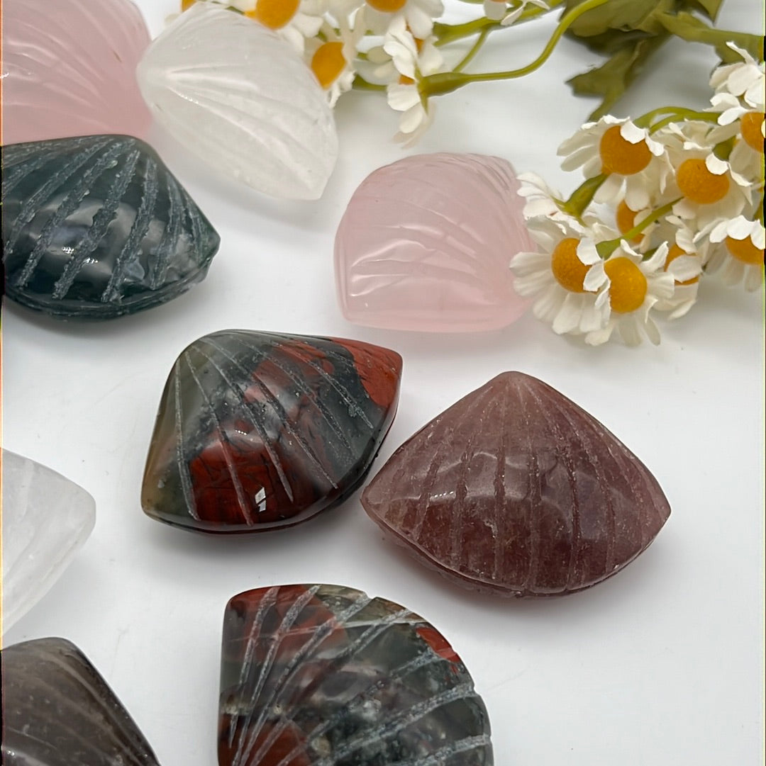 Handmade Crystal Shell ( water safe )