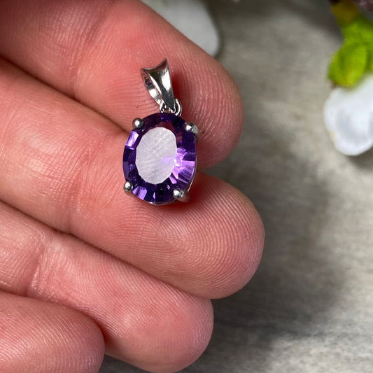Amethyst 925 Sterling Silver Pendant