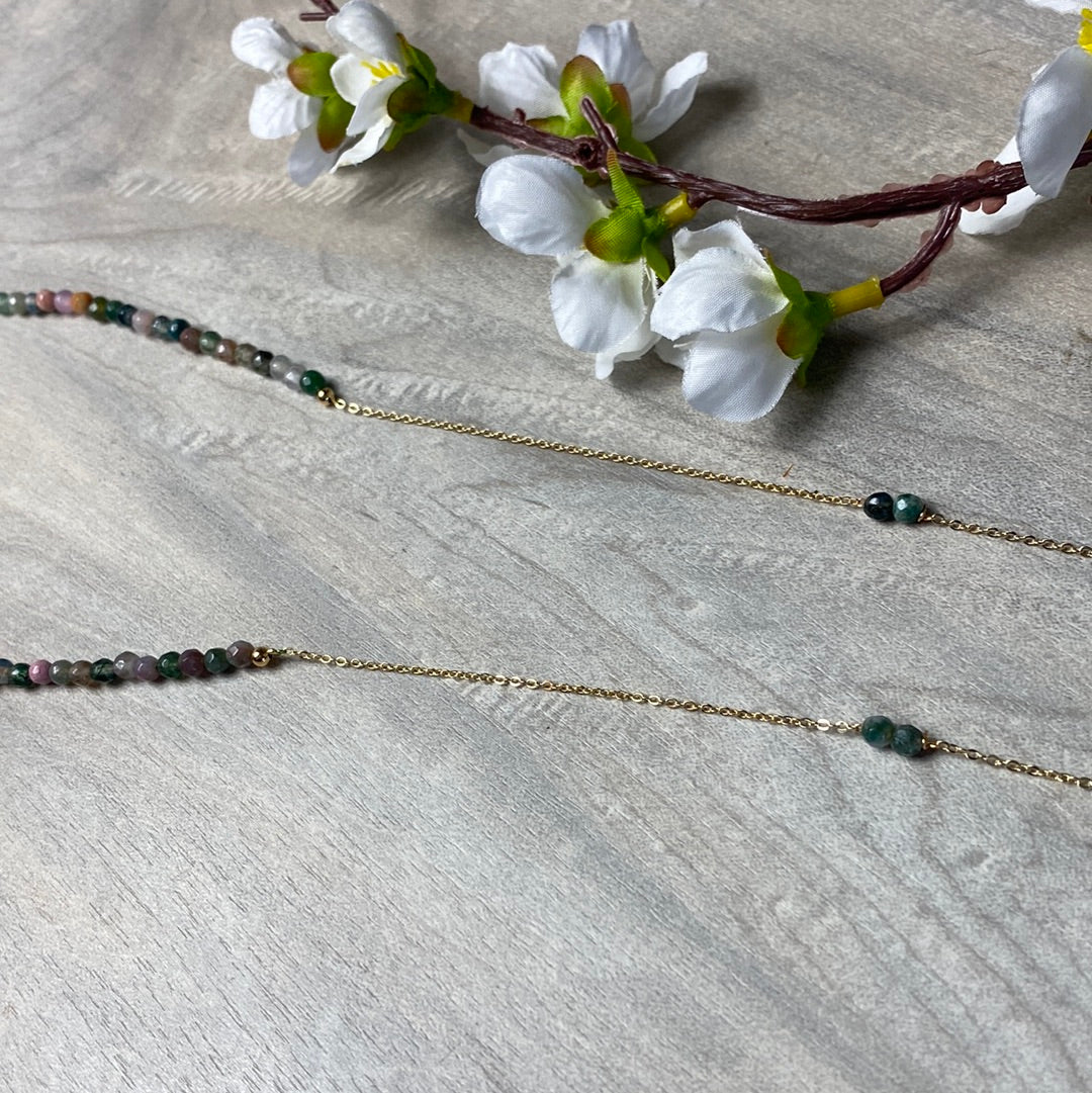 Glasses Chain - ocean jasper