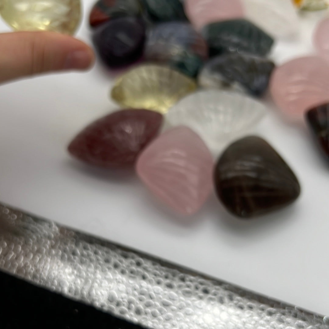 Handmade Crystal Shell ( water safe )
